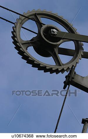 wheel, pulley, close-up, metal, old, equipment View Large Photo Image Stock Photo - wheel, pulley, close-up, metal, old, equipment. Fotosearch