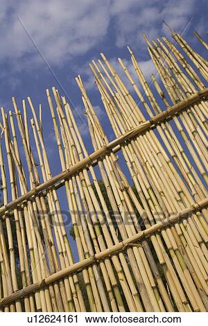 Stock Image - Barricade, Close-Up, Clouds, Day, Fence. Fotosearch