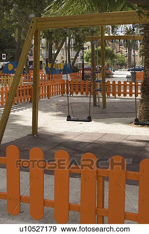 Chain, Contact Sports, Day, Empty, Fencing View Large Photo Image Stock Photo - Chain, Contact Sports, Day, Empty, Fencing. Fotosearch