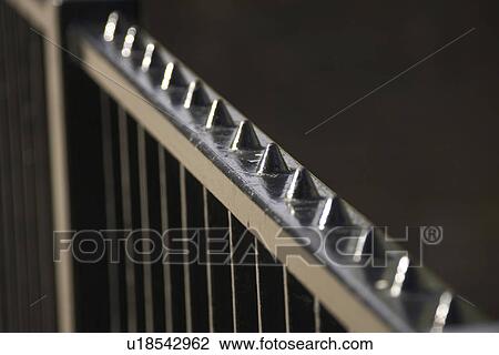 Stock Image - Close-Up, Day, Fence, Metal. Fotosearch