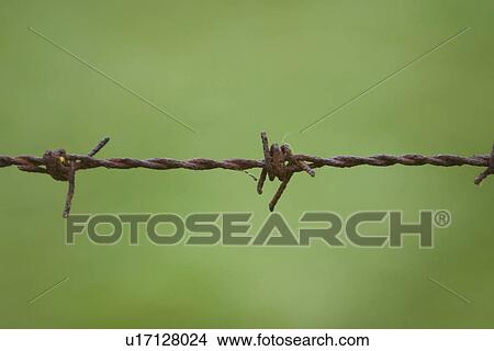 Picture - outdoors, barrier, barricade, metallic, design, rough. Fotosearch