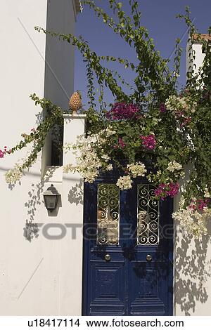 Blue, Closed, Day, Door, Entrance View Large Photo Image Picture - Blue, Closed, Day, Door, Entrance. Fotosearch