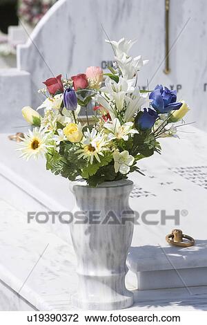 Stock Image - Graveyard, Burial Ground, Burial Site. Fotosearch