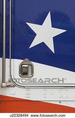 Blue, Handlebar, Design, Close-Up, American Flag View Large Photo Image Picture - Blue, Handlebar, Design, Close-Up, American Flag. Fotosearch