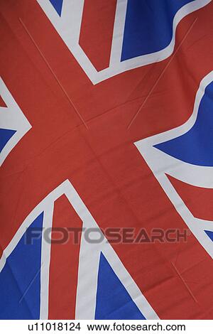 Picture - British Culture, British Flag, Close Up, Close-Up, Fabric. Fotosearch