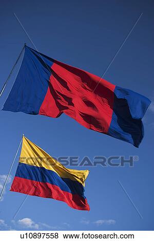 Stock Photo - Outdoors, Flag. Fotosearch