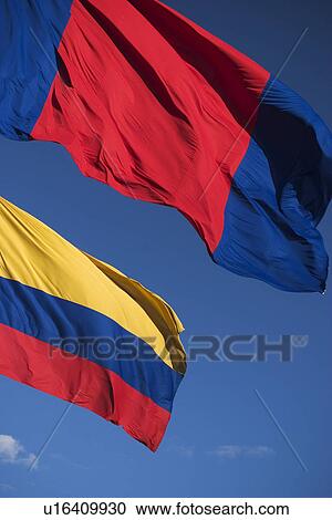 Stock Image - Outdoors, Flags. Fotosearch