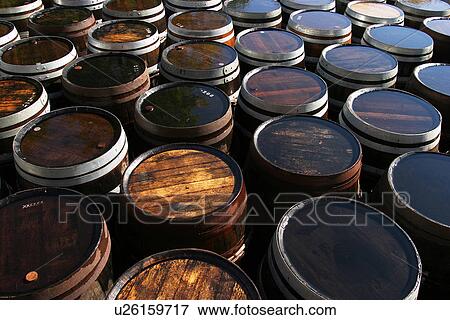 Stock Photo - cylinders, storage, store, close-up, dark, gloomy. Fotosearch