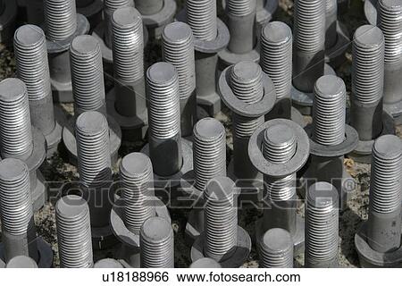 Nails, Fasteners, Fabricated, Molded, Metallic, Industrial View Large Photo Image Stock Photograph - Nails, Fasteners, Fabricated, Molded, Metallic, Industrial. Fotosearch