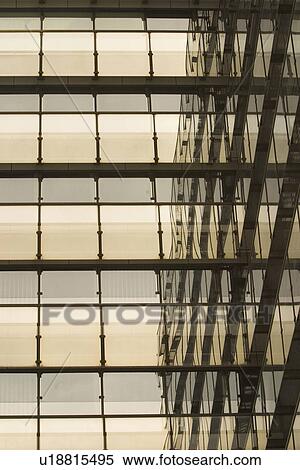 Stock Photography - windows, pane, glass, reflection, close-up, focus. Fotosearch