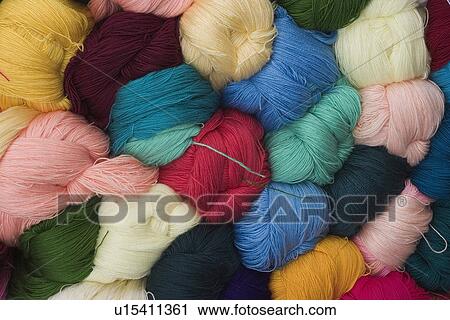 Stock Image - weaving, yarns. Fotosearch