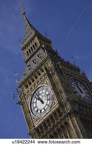 Picture - Big Ben, Blue, Building Exterior, Building Structure, City Location, Clock. Fotosearch
