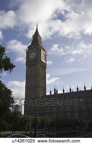 Building Exterior, Building Structure, Clock Tower, Cloud, Day View Large Photo Image Stock Photography - Building Exterior, Building Structure, Clock Tower, Cloud, Day. Fotosearch