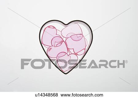 Stock Photo - Close-Up, Cut Out, Group Of Objects, Heart Shape. Fotosearch