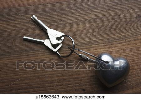 Stock Image - Close-Up, Heart Shape, Indoors. Fotosearch