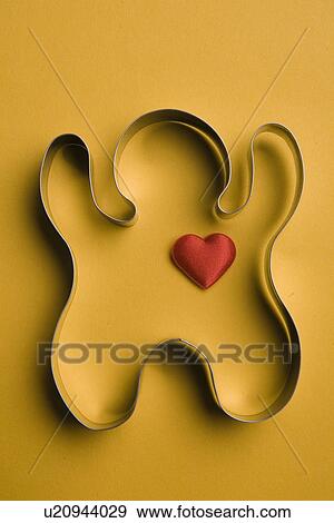Stock Photo - Close-Up, Metal, Indoors, Heart Shape, Aluminum. Fotosearch