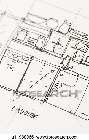 Stock Photograph - Arrow Sign, Close-Up, Bowl, Blueprint, Alphabet. Fotosearch