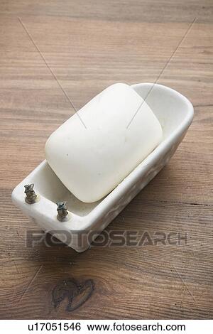 Stock Photograph - Bar Of Soap, Close-Up, Indoors. Fotosearch