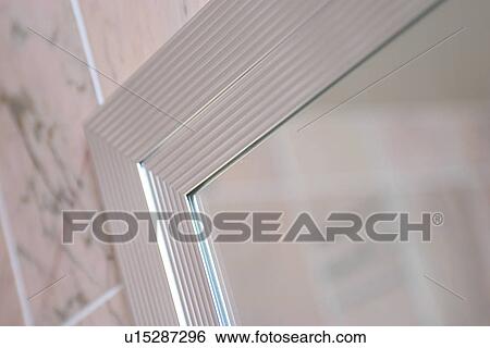 reflection, corner, close-up, wall, tiled, aluminum View Large Photo Image Stock Photograph - reflection, corner, close-up, wall, tiled, aluminum. Fotosearch