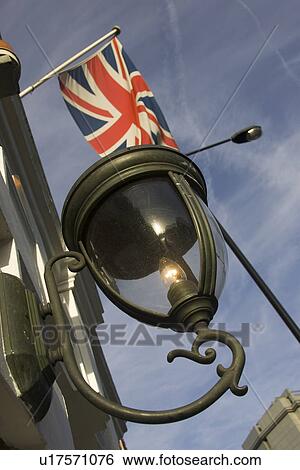 Stock Photograph - Blue, British Flag, Building Exterior, Building Structure, Close-Up, Cloud. Fotosearch