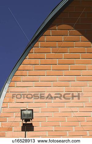 Stock Image - Blue, Day, Brick Wall, Brick, Arch. Fotosearch