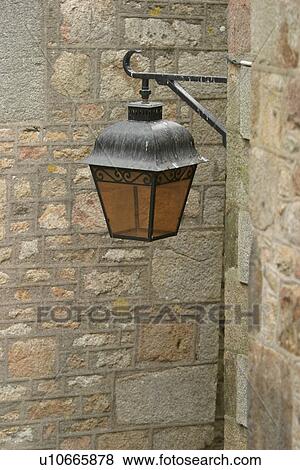 Stock Photo - Building, Iron, Lamp Post, Lantern, Metal. Fotosearch