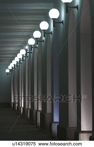 Column, Electric Light, Illuminated, In A Row, Indoors View Large Photo Image Stock Photography - Column, Electric Light, Illuminated, In A Row, Indoors. Fotosearch