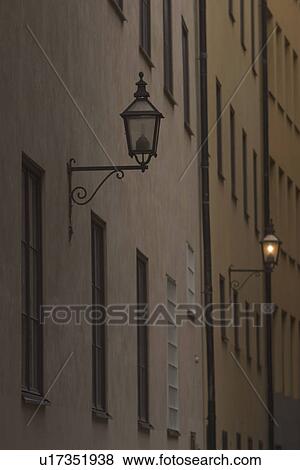 Stock Photo - streetlamp, illuminate, lamp, lighting, decorating, light. Fotosearch