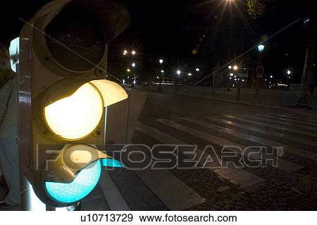 yellow light, traffic lights, street lights, lights, post, sign View Large Photo Image Stock Photo - yellow light, traffic lights, street lights, lights, post, sign. Fotosearch