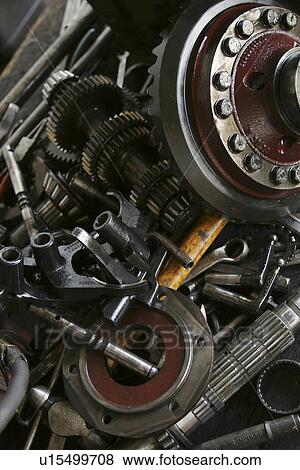 Stock Photo - automotive parts, bolt, assorted. Fotosearch