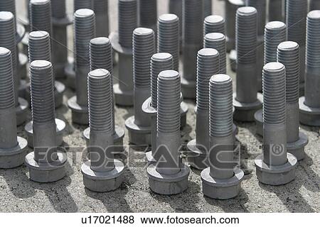 Nails, Fasteners, Fabricated, Molded, Metallic, Industrial View Large Photo Image Stock Photo - Nails, Fasteners, Fabricated, Molded, Metallic, Industrial. Fotosearch