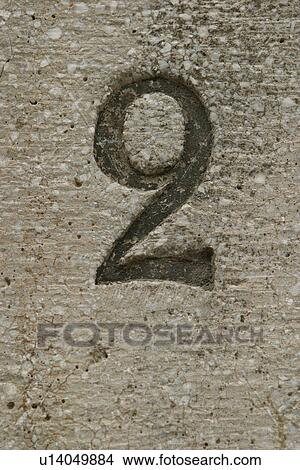 Picture - close-up, cement, surface, marking, indication, outdoor. Fotosearch