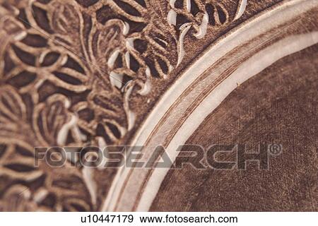 Stock Photo - Brown, Carving, Close-Up, Curve, Full Frame. Fotosearch