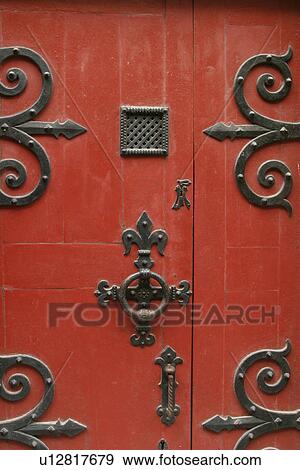 Stock Photo - Close-Up, Decorative, Door, Doors, Fixed. Fotosearch