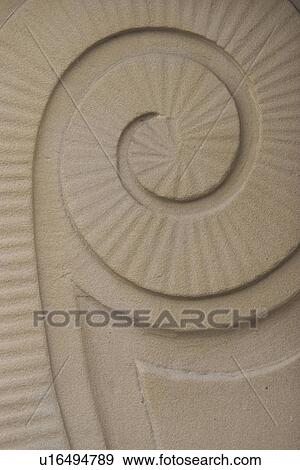 Stock Photo - monument, structure, embossed, stone, appearance, floral. Fotosearch