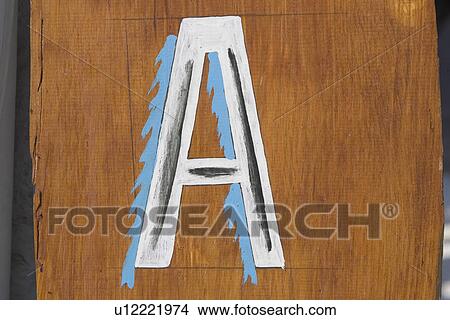 Picture - Brown, Close-Up, Capital Letter, Alphabet. Fotosearch