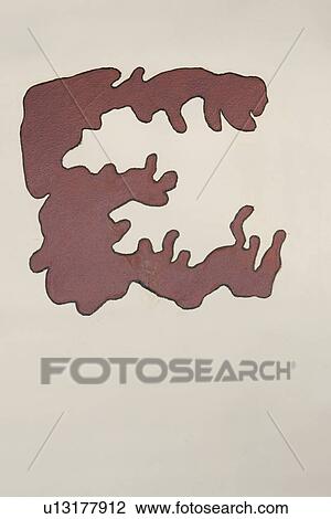 Stock Image - Brown, Close-Up, Capital Letter, Canvas, Alphabet. Fotosearch