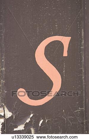 Stock Photography - Brown, Letter S, Close-Up, Capital Letter, Alphabet. Fotosearch