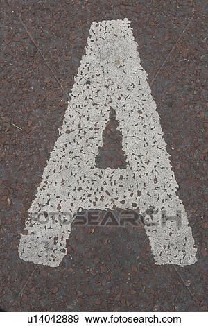 Stock Photo - Capital Letter, Letter A, Close-Up, Alphabet. Fotosearch