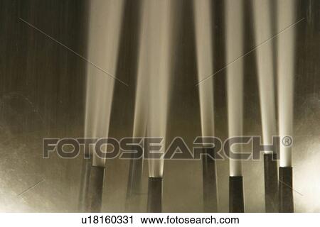 Stock Image - fountain, water jet, spring, outflow, flow, pressure. Fotosearch