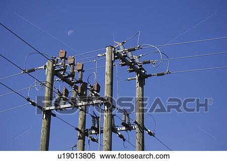 Stock Photograph - Power Lines, Electricity. Fotosearch