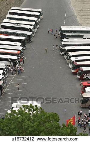 Stock Image - Array, Conveyance, Bus, Automobile, Arrangement. Fotosearch