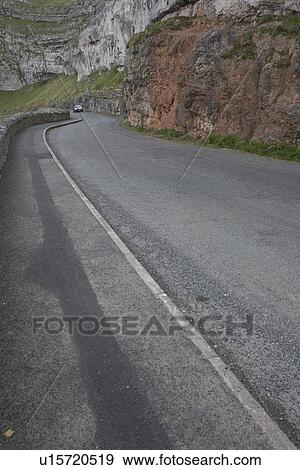 Stock Photo - Car, Cliff, Day, Footpath, Grass. Fotosearch