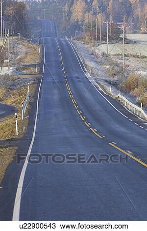 Country Road, Day, Dividing Line, Empty, Grass View Large Photo Image Stock Image - Country Road, Day, Dividing Line, Empty, Grass. Fotosearch