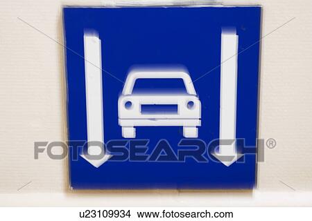 Picture - Blue, Close-Up, Car, Arrow. Fotosearch