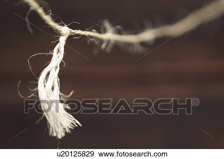 Stock Photo - Close-Up, Knot, Fibers, Cord, Appearance. Fotosearch
