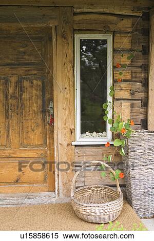 Stock Photography - Basket, Cabin, Closed, Cottage, Creeper. Fotosearch
