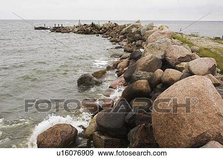 Stock Photo - Beach, Coast, Day, Horizon. Fotosearch