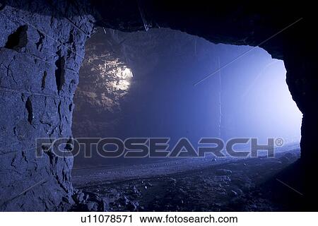 Stock Image - Indoors, Construction, Cave. Fotosearch
