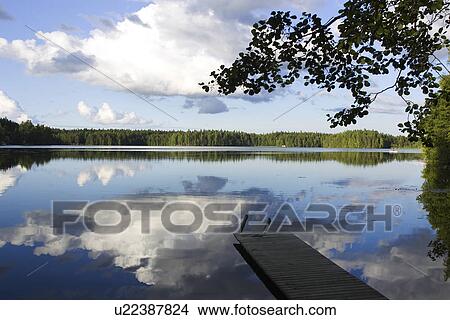 Picture - Blue, Boardwalk, Cloud, Day. Fotosearch